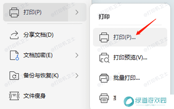 测试打印机功能