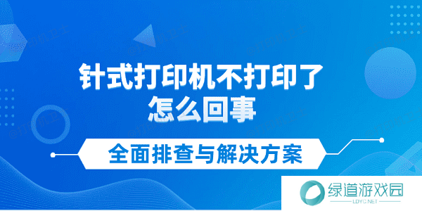 针式打印机不打印了怎么回事 全面排查与解决方案